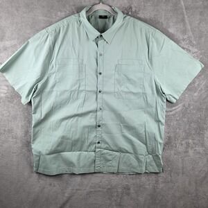 NWOT SCOTTEVEST Beachcomber Mens 2XL Green Button Down 7‎ Pocket Shirt